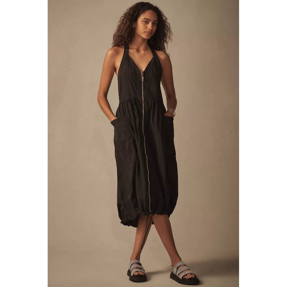 NWT Size S - Daily Practice Free Fall Drawstring Midi Dress (NWT US$ 128)